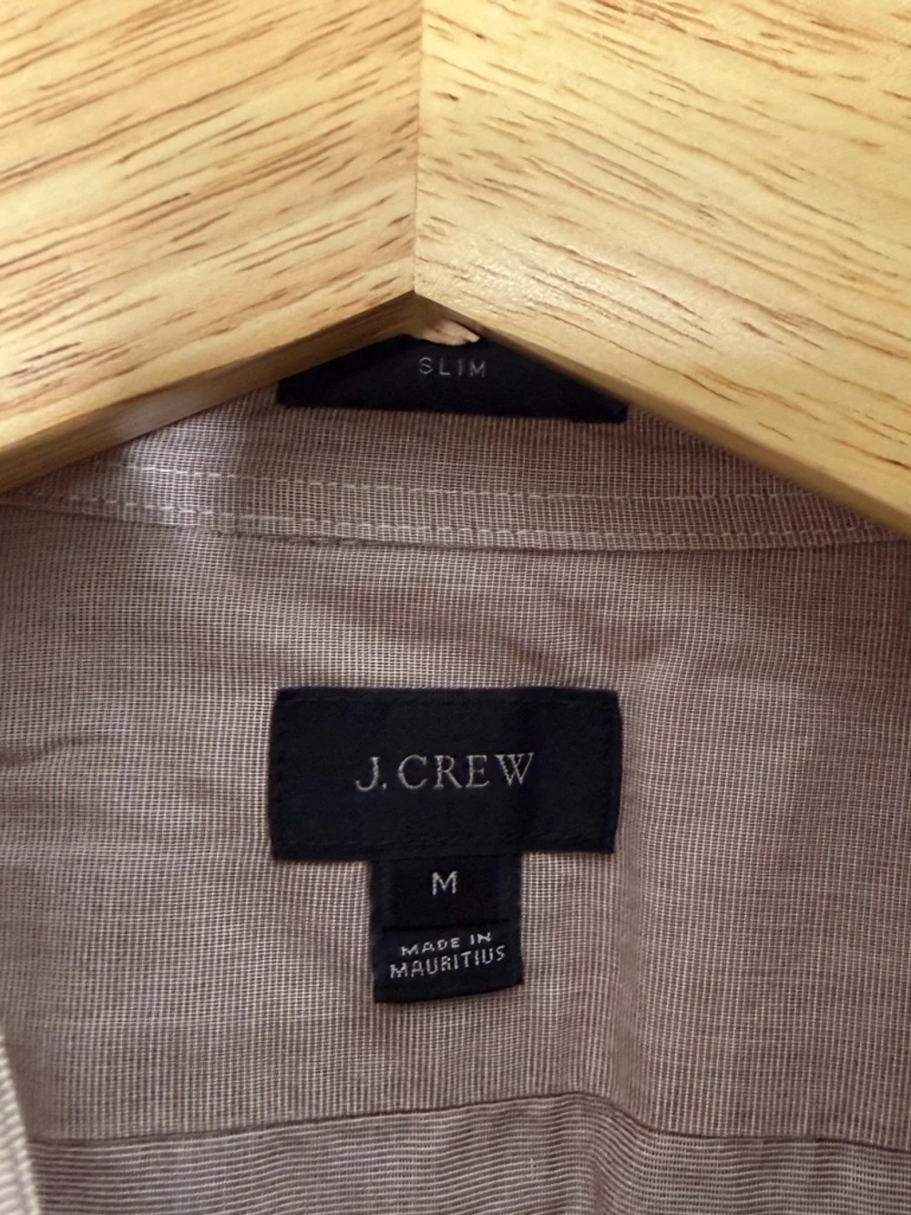 J. Crew Men’s Cotton Poplin Button Down Shirt Long Sleeve Brown Checked 1000